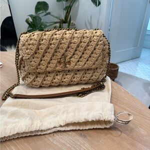 TORY BURCH KIRA CROCHET CONVERTIBLE SHOULDER BAG